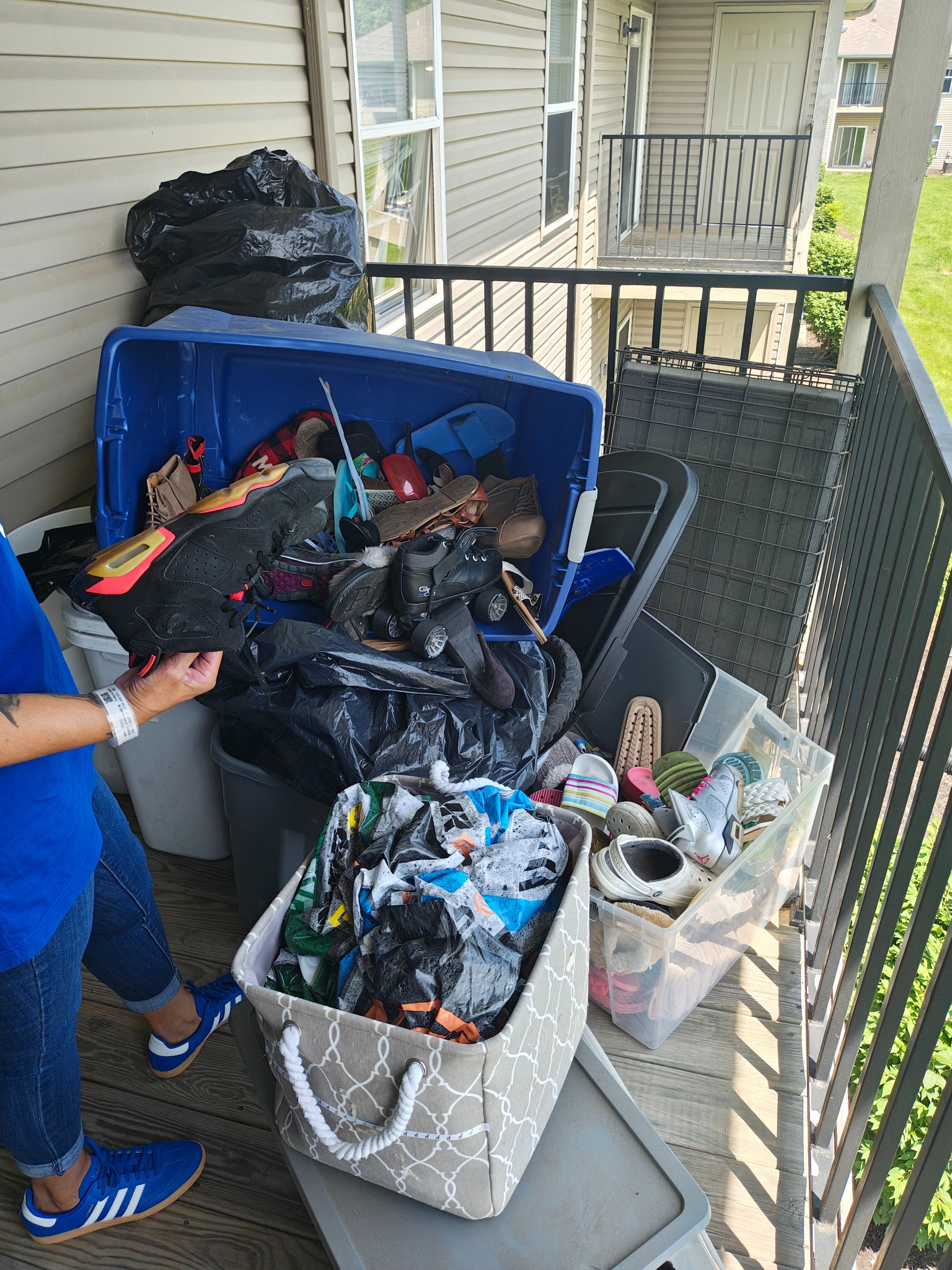 Balcony before cleanout